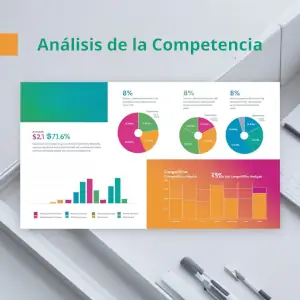 Gráfico de análisis de la competencia con inteligencia artificial